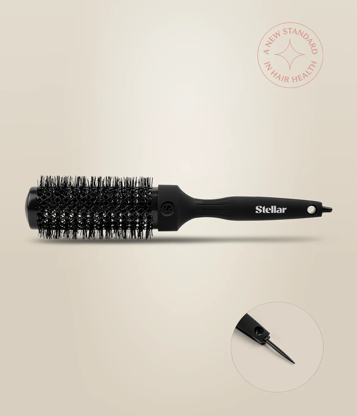 Brosse ronde Stellar HeatSense 43 mm vue de profil