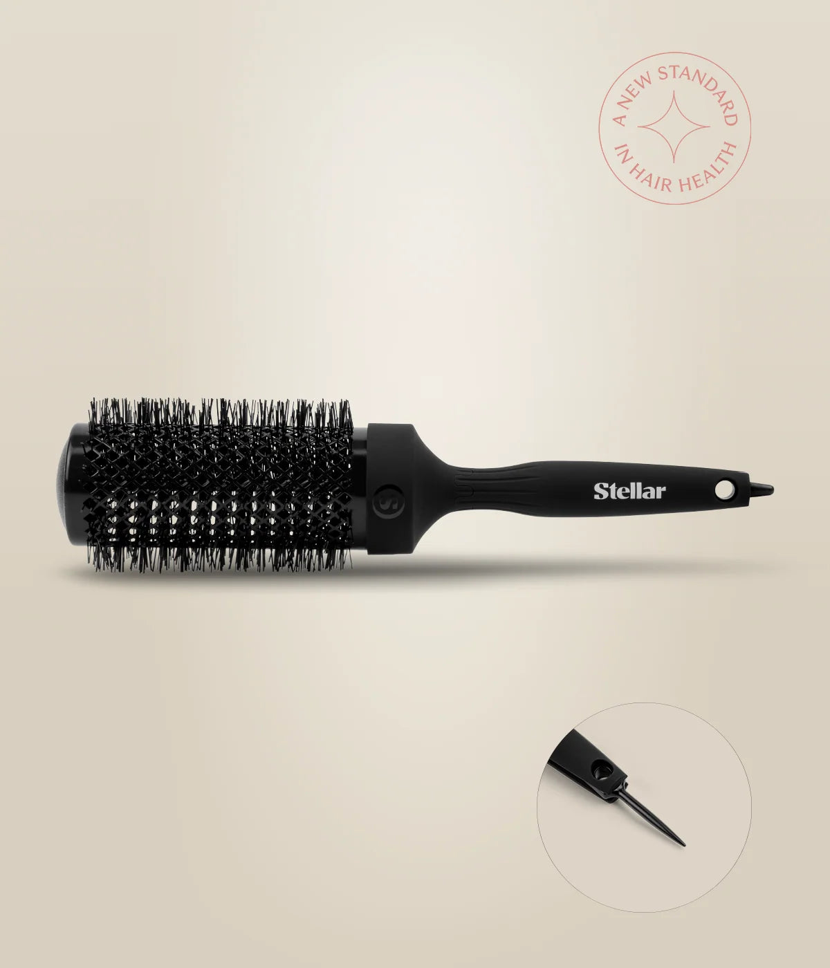 Brosse ronde Stellar HeatSense 53 mm vue de profil