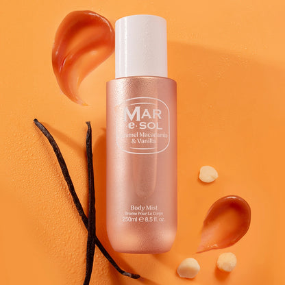 Brume corporelle Caramel Macadamia et Vanille Mar e Sol 250ML