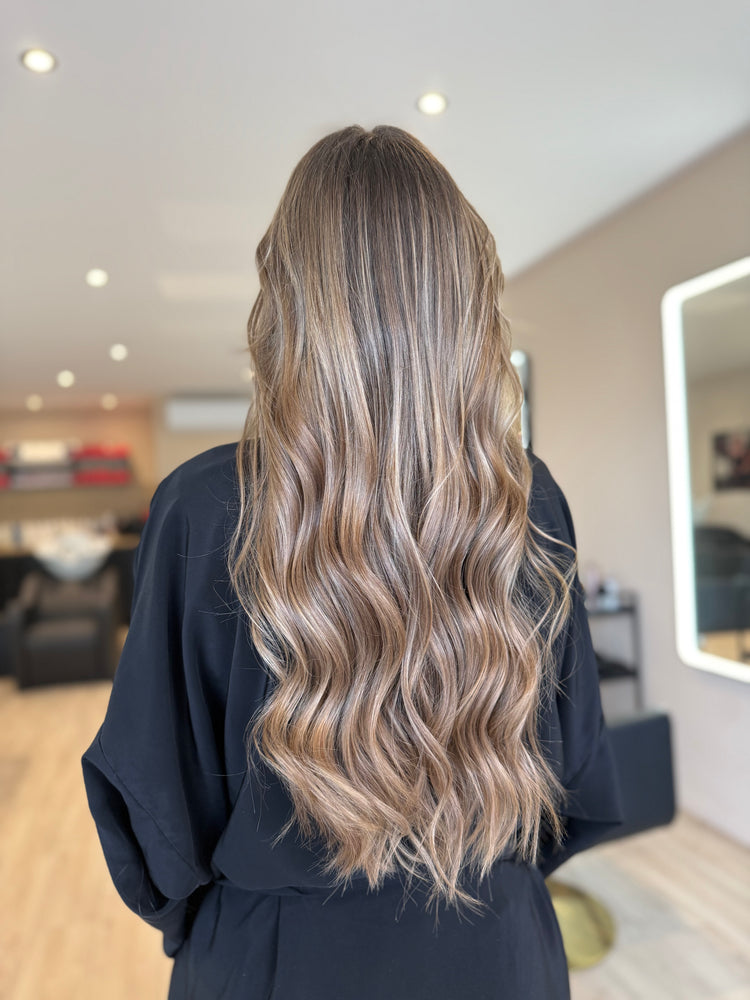 Cliente installée au salon Heavenly Studio