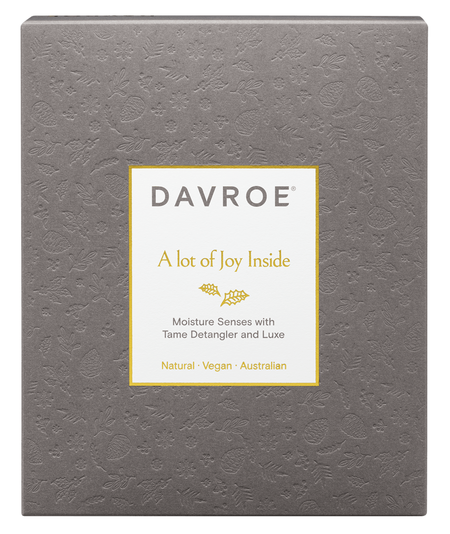 Coffret de Noël Davroe Moisture Senses, vue de face