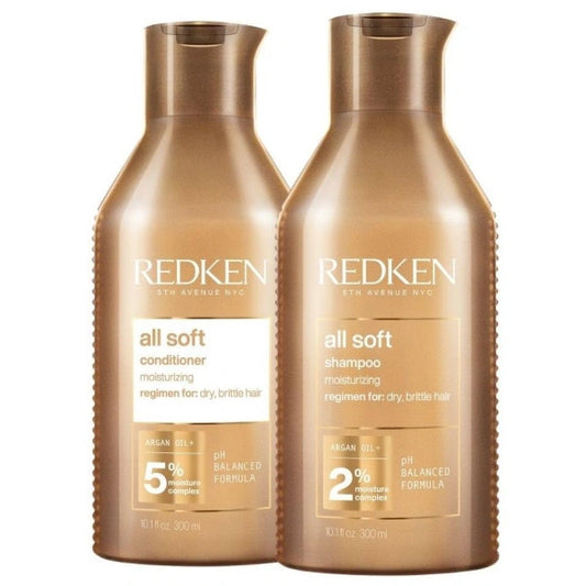 Duo hydratant cheveux secs All Soft Redken 2x300ML