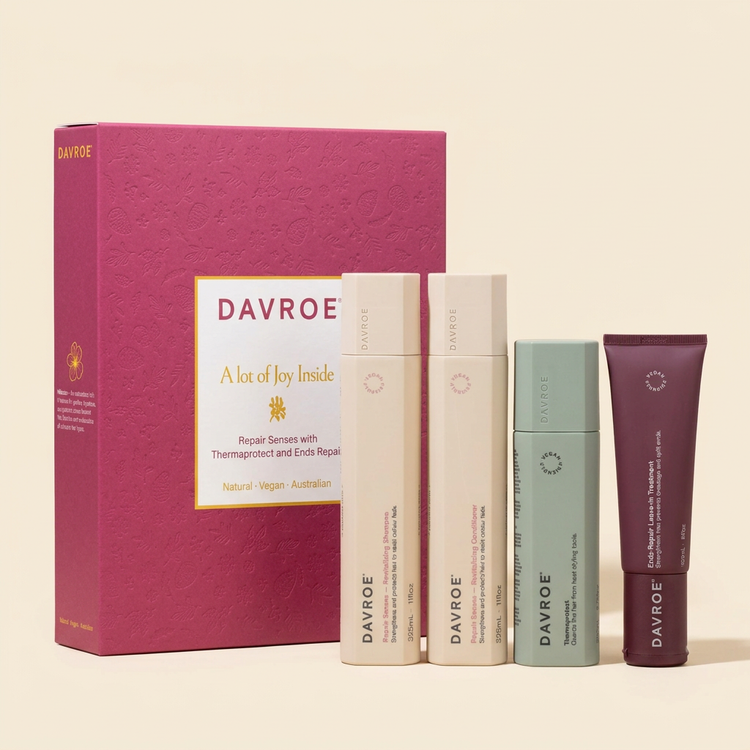 Coffret de Noël Davroe Repair Senses avec ses 4 soins