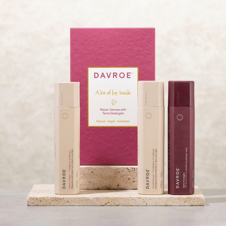 Coffret de Noël Davroe Repair Senses trio avec ses 3 soins