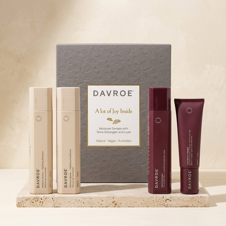 Coffret de Noël Davroe Moisture Senses avec ses 4 soins
