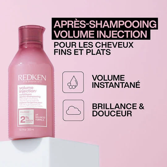 Duo Redken Volume Injection – Shampoing + Conditionner 300 ml